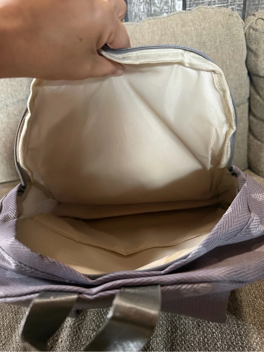 Gray Cat Plush Pocket Backpack - Gray